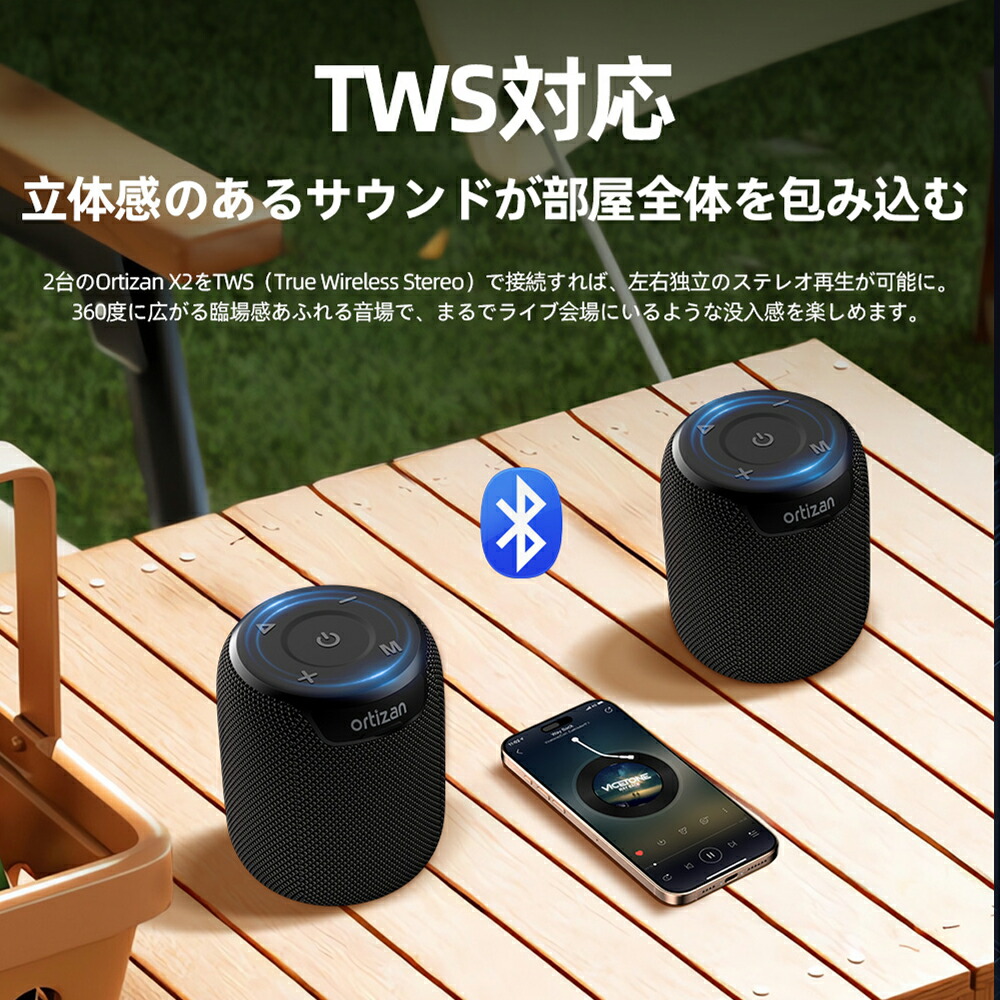 Ortizan X2 bluetooth speaker tile wall mount