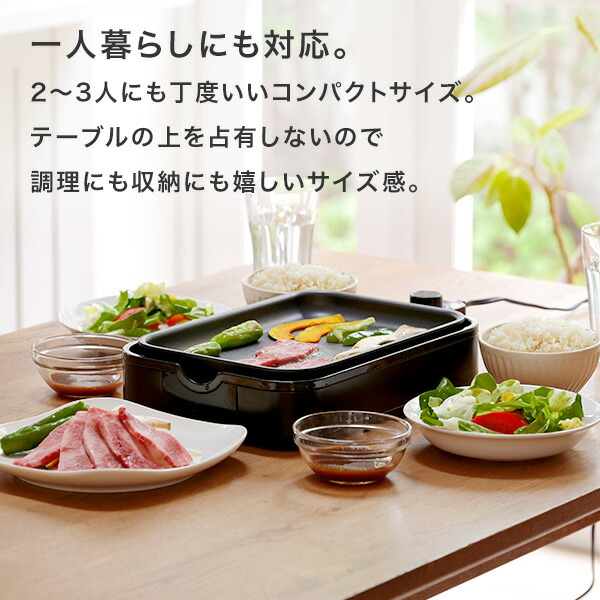 compact hotplate for two people